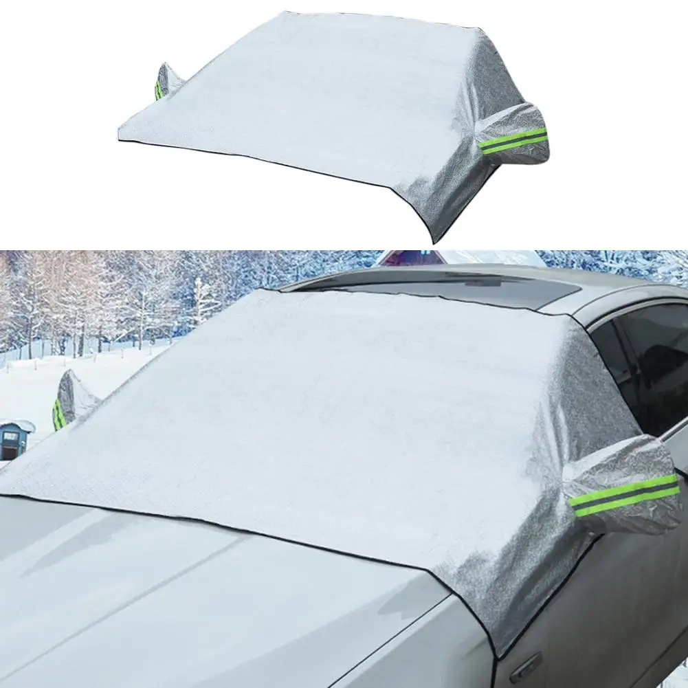 Лобовое стекло автомобиля снег тени утолщенный анти-ветер солнце УФ Защита от снега автомобиль анти-лед протектор для улицы зима