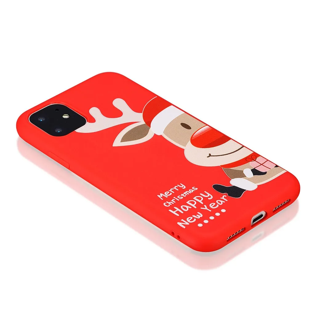 Рождественский чехол для iPhone 11 Pro, чехол для iPhone 11 Pro Max, чехол со снежинками, новогодний защитный чехол, 19 октября