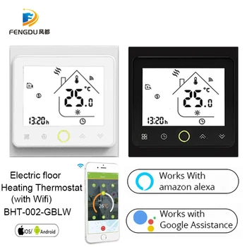 

WiFi Thermostat Smart Electric Temperature Control Floor Heating Alexa Google Home Thermoregulator