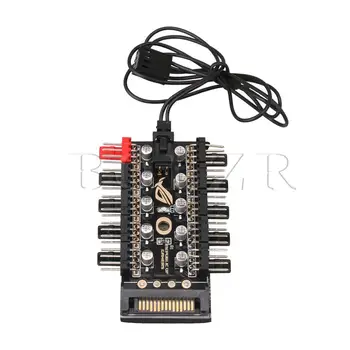 

BQLZR 4-Pin SATA Copper Clad Steel Splitter Cooler Fan Hub Adapter Black