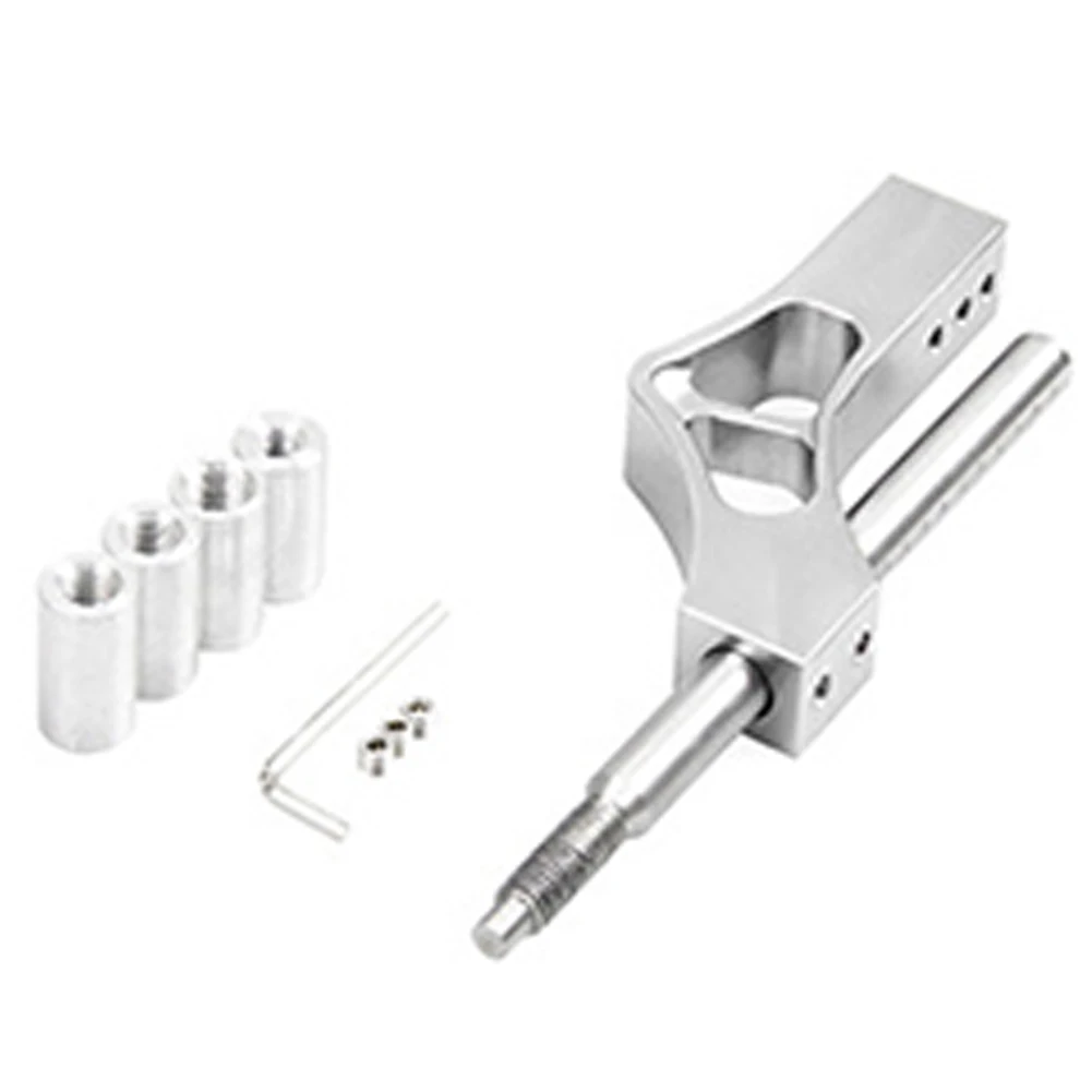 Knob Expansion Easy Install Rod Replacement Car Interior Adapters Aluminum Alloy Accessories Auto Adjustable Height Gear Shifter - Название цвета: Серебристый