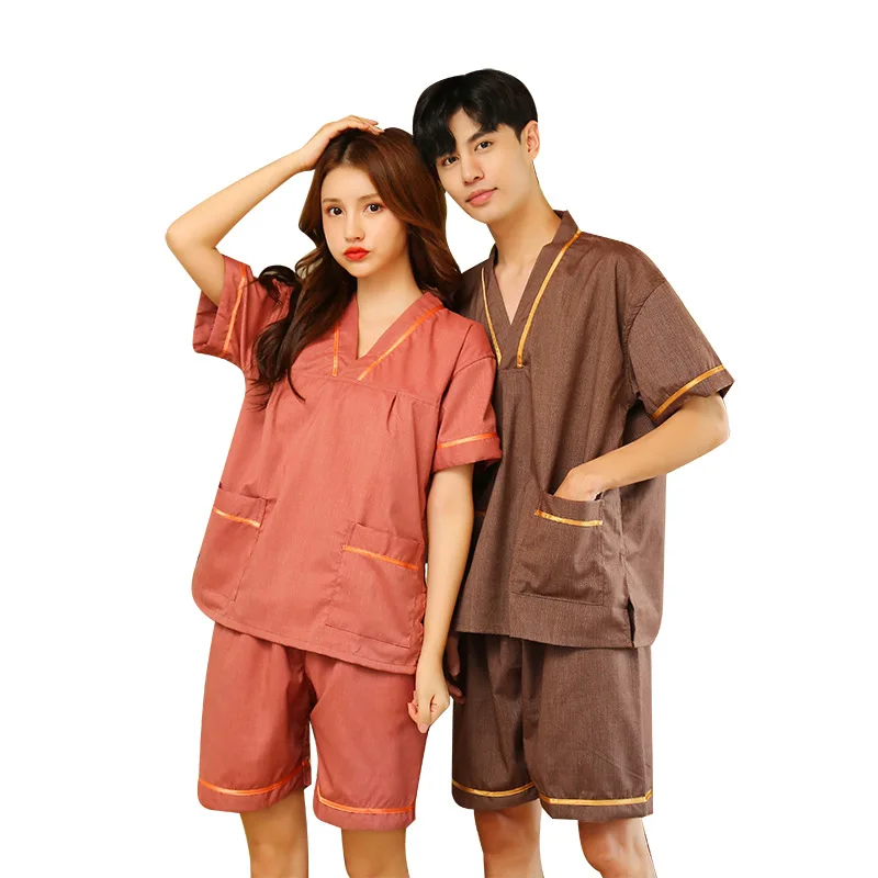 

Men And Women-Bath Nanometer Moisture-wicking Clothing Large Size Bath Sauna Clothes Bathrobe Moisture-wicking Clothing Set