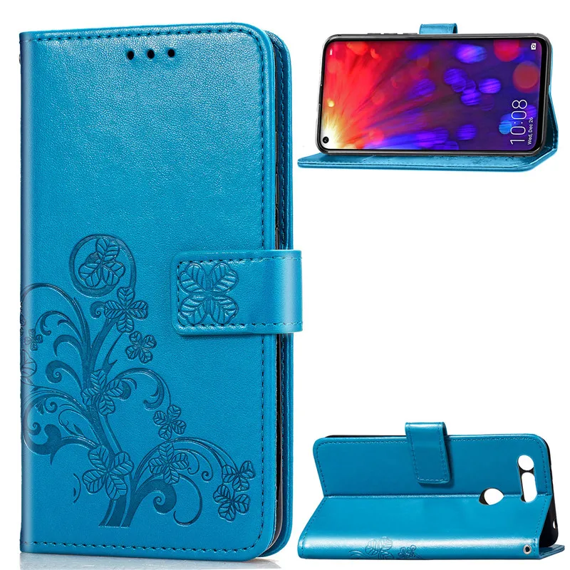 Чехол для huawei Honor View 20 тиснение травы кожаный бумажник Стенд грязеотталкивающий чехол для huawei Honor V20 телефон сумка 6,4 дюймов