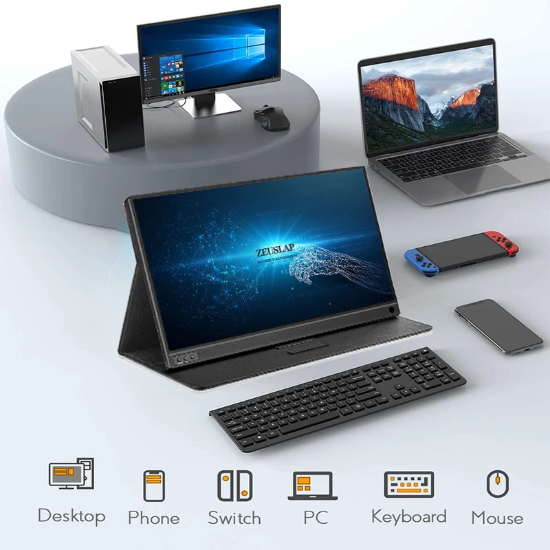 15 6 дюймовый сенсорный портативный монитор USB C HDMI экран для Samsung DEX Huawei EMUI ноутбука