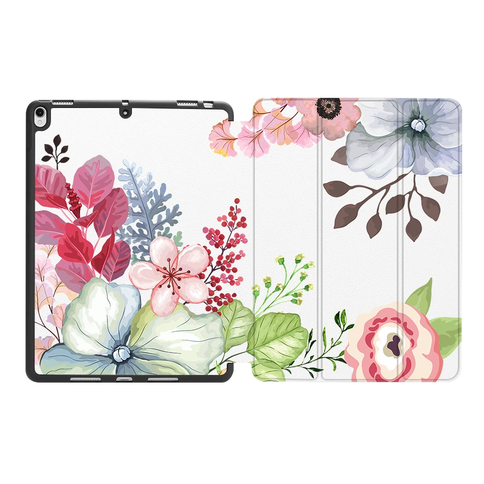 MTT чехол с цветочным рисунком для iPad Air 3rd Gen 10,5 дюймов с держателем для карандашей TPU мягкая задняя крышка из искусственной кожи Smart Cover Pro 10,5 чехол для планшета - Цвет: IPBC07