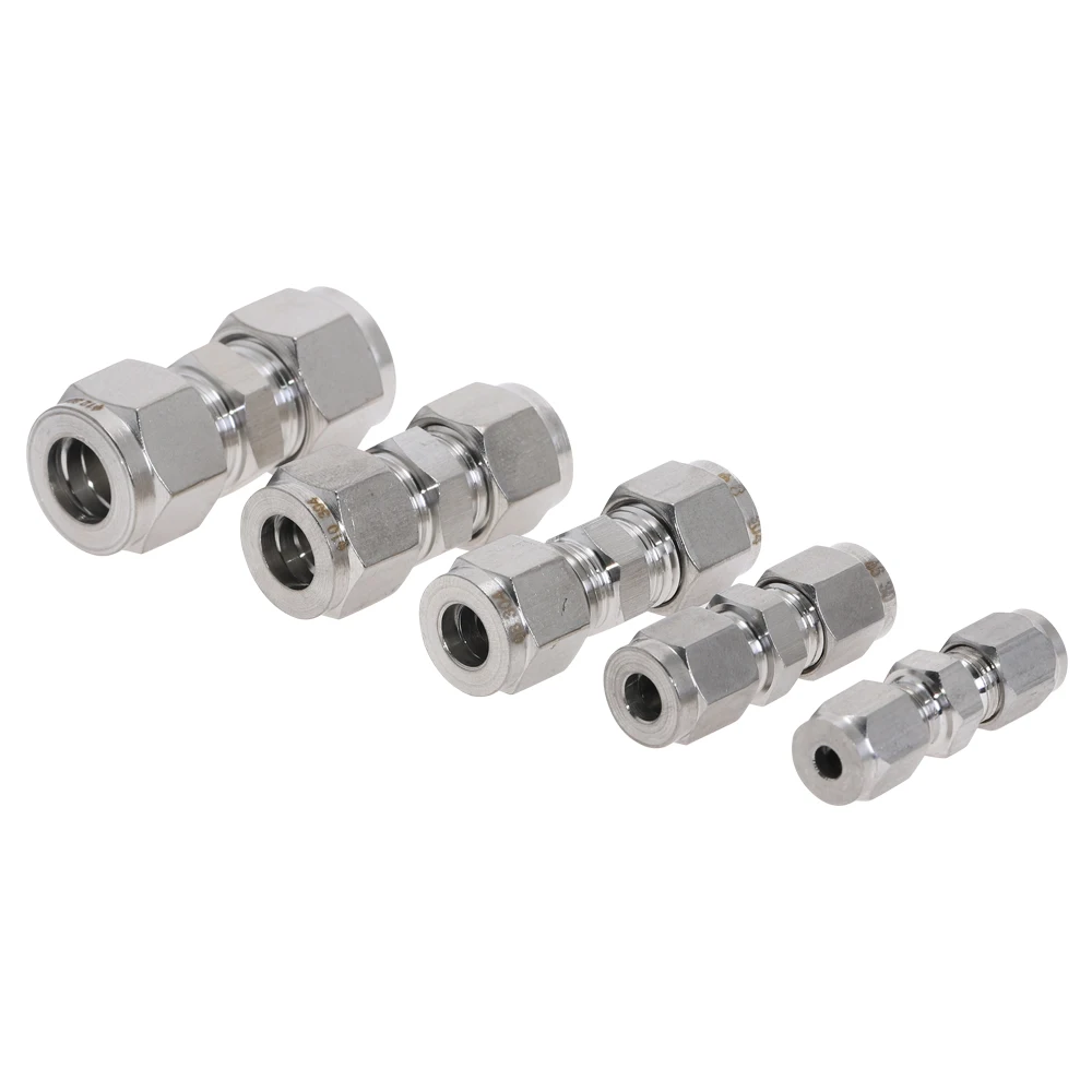 304 Нержавеющая сталь трубы и два Ferrule трубы фитинги 1/8 ''1/4'' 3/8 ''1/2'' 3 мм 4 мм 6 мм 8 мм 10 мм 12 мм