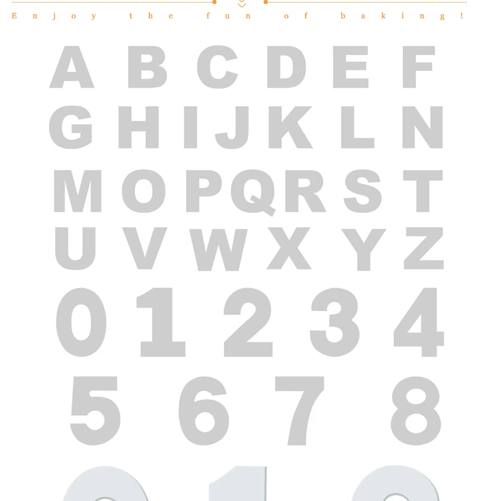 0 8 number cake template printable set numbers letter cake stencil plastic cutting number cake mould alphabet cake template 0035 cake tools aliexpress