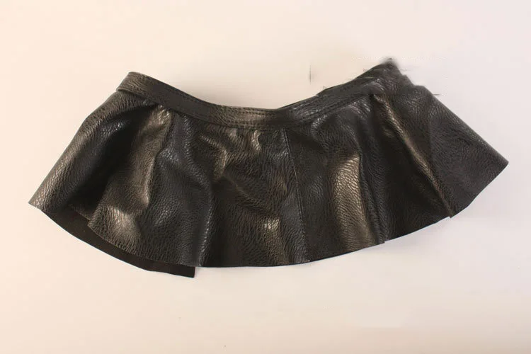 Deepeel1pc 2,4 см * 101 см гофрированная черная кожаная юбка широкие пояса дамская юбка украшение супер широкая юбка пояс YK641