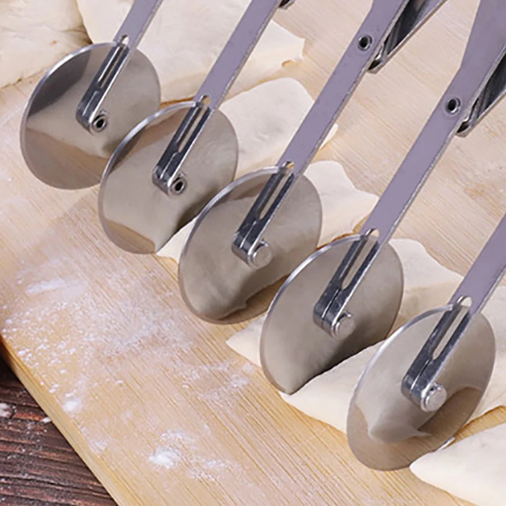 3/5/7 Wheels Stainless Steel Pizza Cutters Dough Divider Pizza Cutter Roller Pastry Knife Cake Baking Tool Kitchen Gadgets