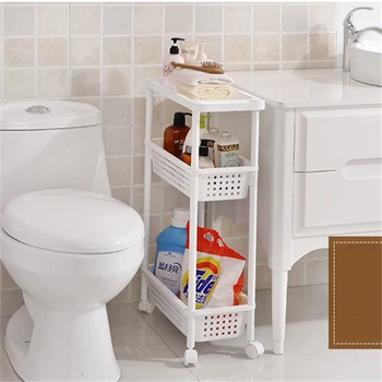 

Multifunctional Kitchen Organizer Storage Shelf With Wheel Shelf 3 Layers Gap storage rack Storage Shelf with Handle Gap Shelves
