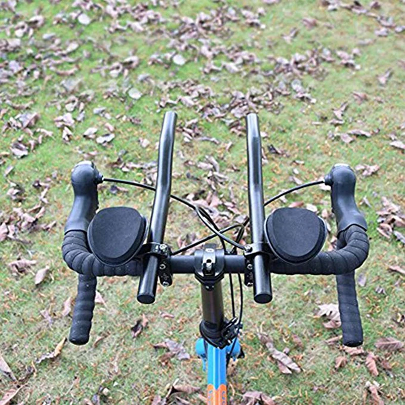 New Rest TT Handlebar Aero Bars for Triathlon Time Trial Tri Cycling Bike Rest Handlebar for Bicycle Bike Long Distance Riding