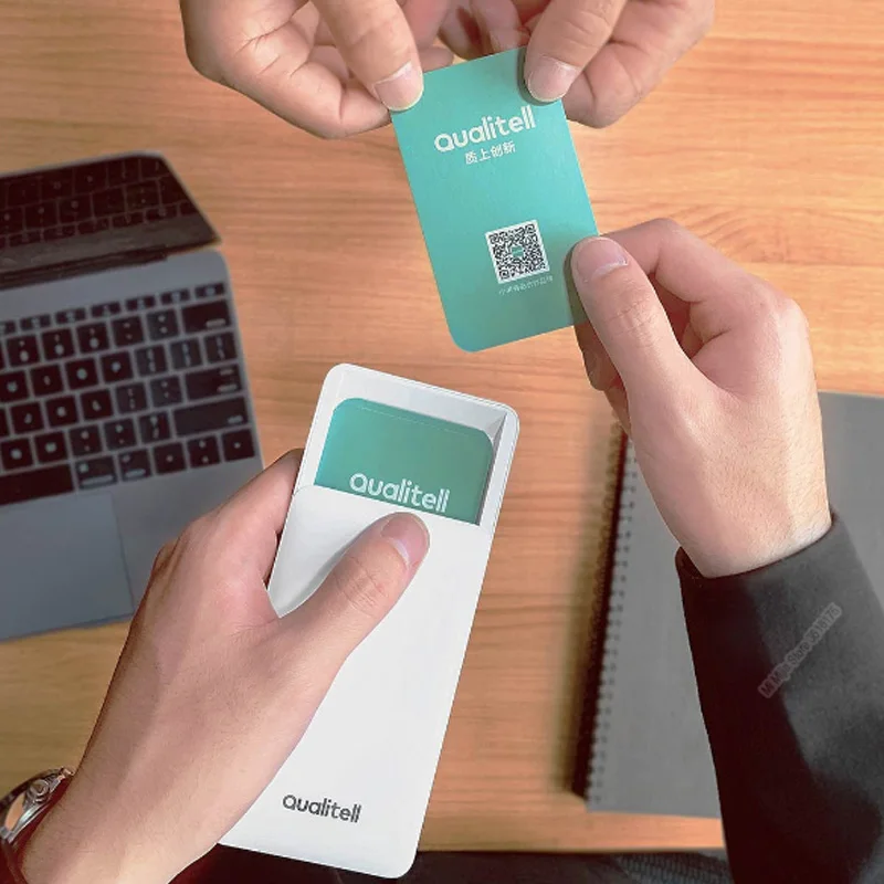 Xiaomi Mijia Qualitell держатель для карт, визитная карточка, раздвижная крышка, Электронная визитная карточка, легкомысленный, простой, банковский держатель для карт