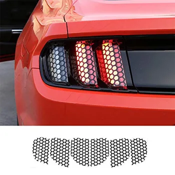 

Drop shipping 6pcs/set Honeycomb PVC Car Rear Tail Light Decorative Decal Stickers Cover Decoration New