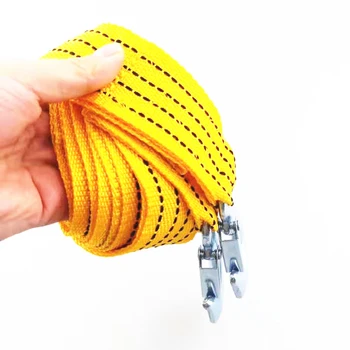 

4M Heavy Duty 3 Ton Car Tow Cable Towing Pull Rope Strap Hooks for Cadillac XTS SRX ATS CTS/Renault Koleos Fluenec Latitude