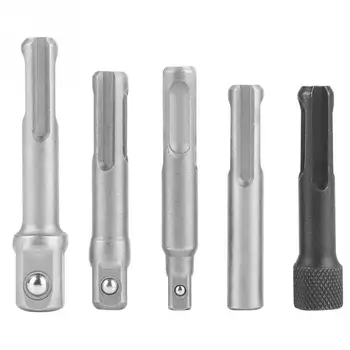 

3Pc Sds Plus Steel Socket Adapter 2Pc Sds Socket Hexagonal Extension Electric Tool Accessories