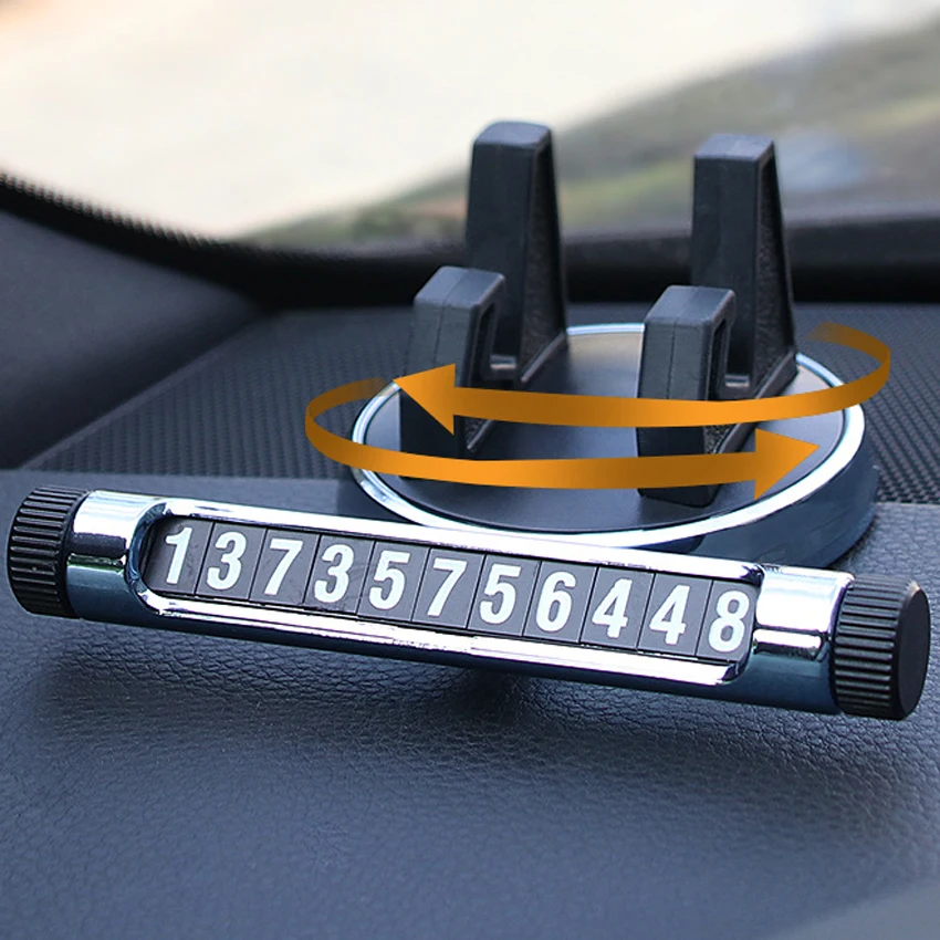 2 in1 360 Degree Luminous Digital Temporary Car Parking Phone Number Plate Cellphone Cradle Holder Mount 2 in1 360 Degree Luminous Digital Temporary Car Parking Phone Number Plate Cellphone Cradle Holder Mount