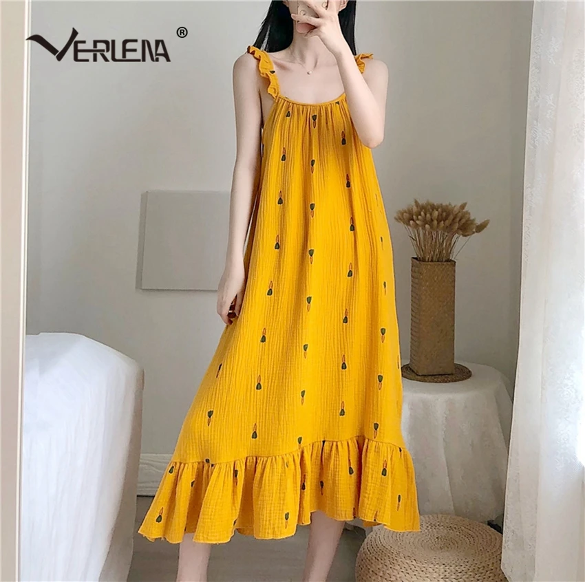 pure cotton sleeveless nightdress