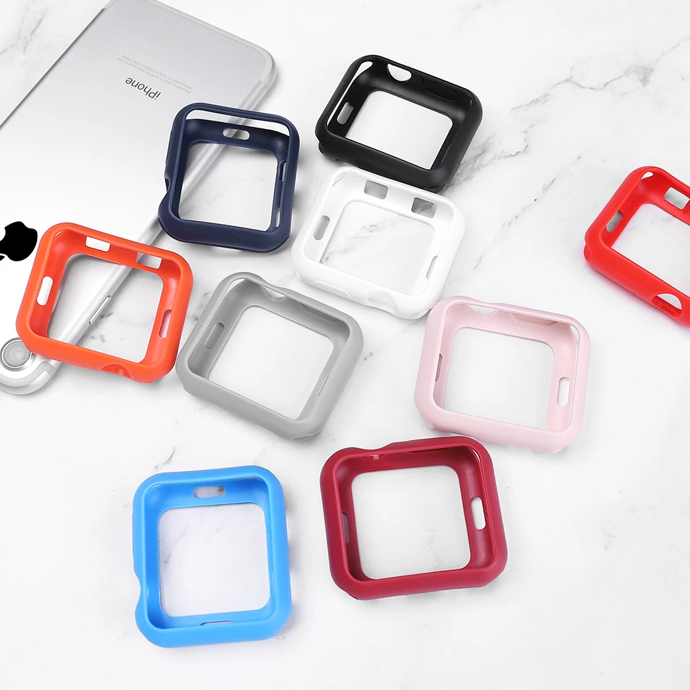 Чехол для Apple Watch 4 5 40 мм 44 мм ProBefit Candy Мягкий силиконовый чехол подходит для iWatch 3 2 1 42 мм 38 мм защитный чехол