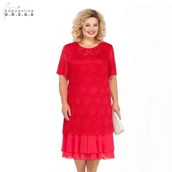 

Madre Elegant Lace Mother Of The Bride Dresses New 2020 Royal Navy Blue Red Wedding Party Dresses Vestido Marsala Madrinha