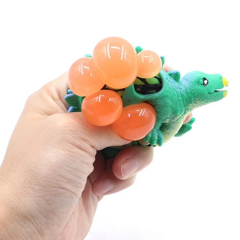 Дропшиппинг динозавр мягкое Сетчатое Мячик с виноградным орнаментом успокаивающий, для сжимания Непоседа аутизм стресс игрушки антистресс динозавр виноградный мяч детские игрушки - Цвет: random 1 pcs