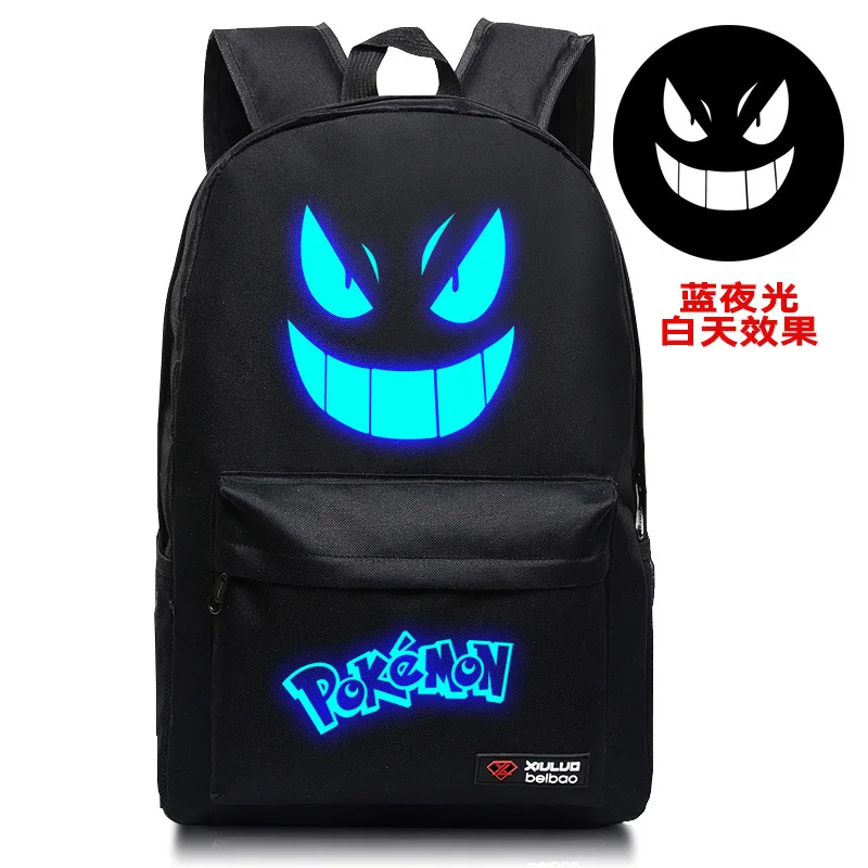 

Pokemon Go Backpack Pokemon Gengar Backpack Boy Girl Travel School Shoulder Bag for Teenager