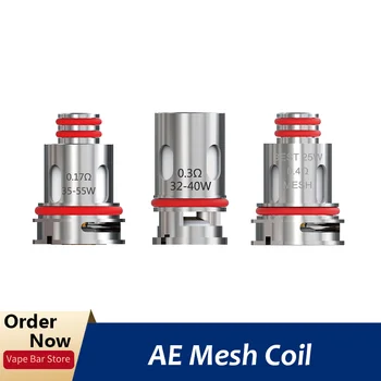 

5pcs AE 0.4ohm 0.3ohm 0.17ohm Replacement Mesh Coil Head for RPM40 / Fetch Mini / vinci / PM80 / RPM80 / Fetch Pro 80 Vape Kit