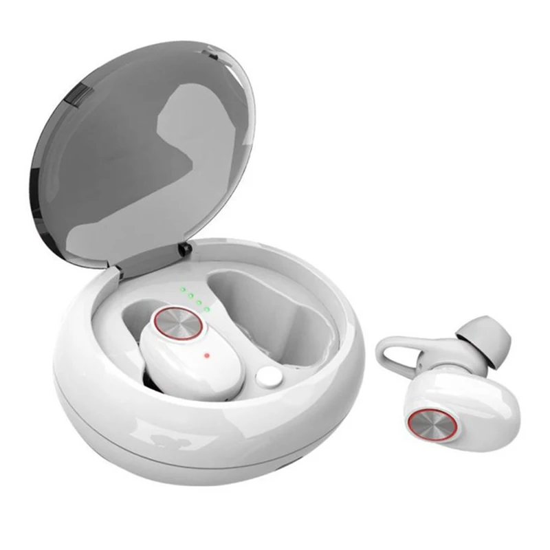 

Bluetooth Headset True Wireless Earbus with QI-Enabled Wireless Charging Case IPX6 Waterproof Long Lasting