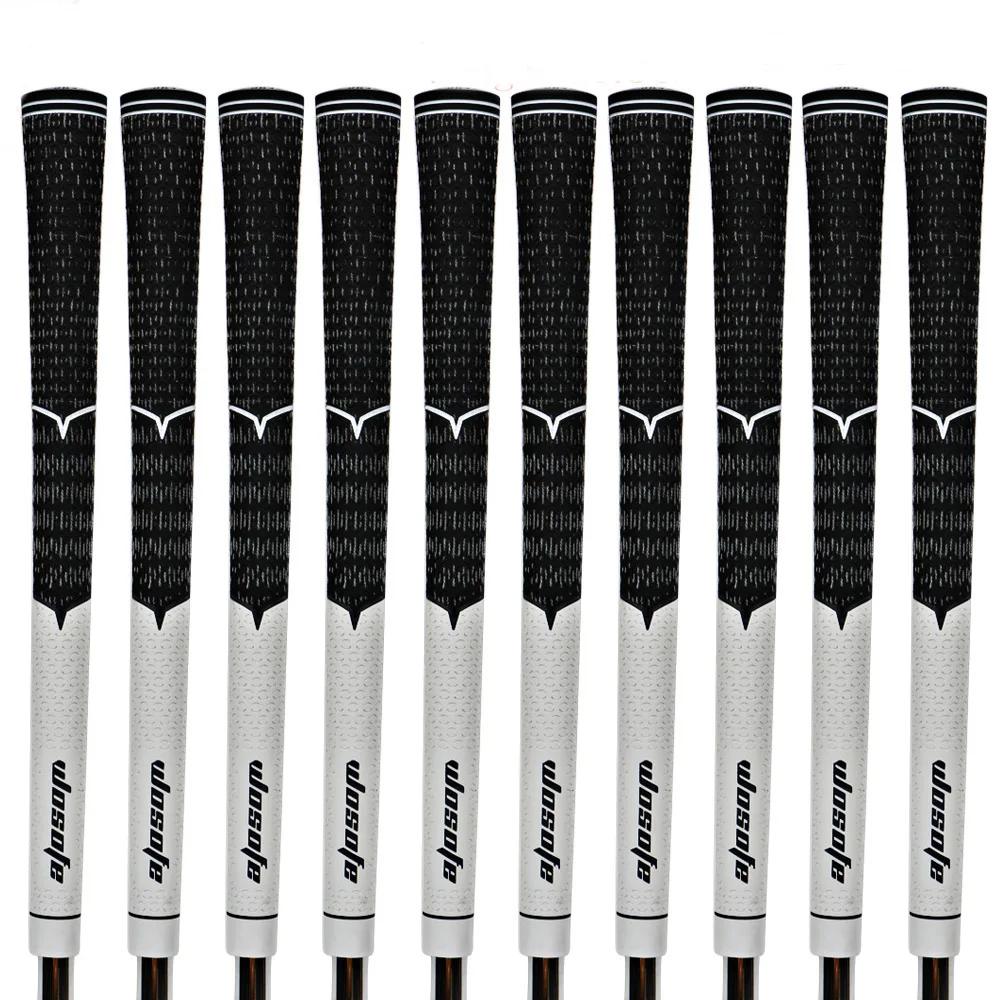 black Клюшки для гольфа Grip Стандартный с покрытием из углеродистой нити ручки Нескользящие Гольф рукоятка клюшки для гольфа, 10 шт./лот - Цвет: black