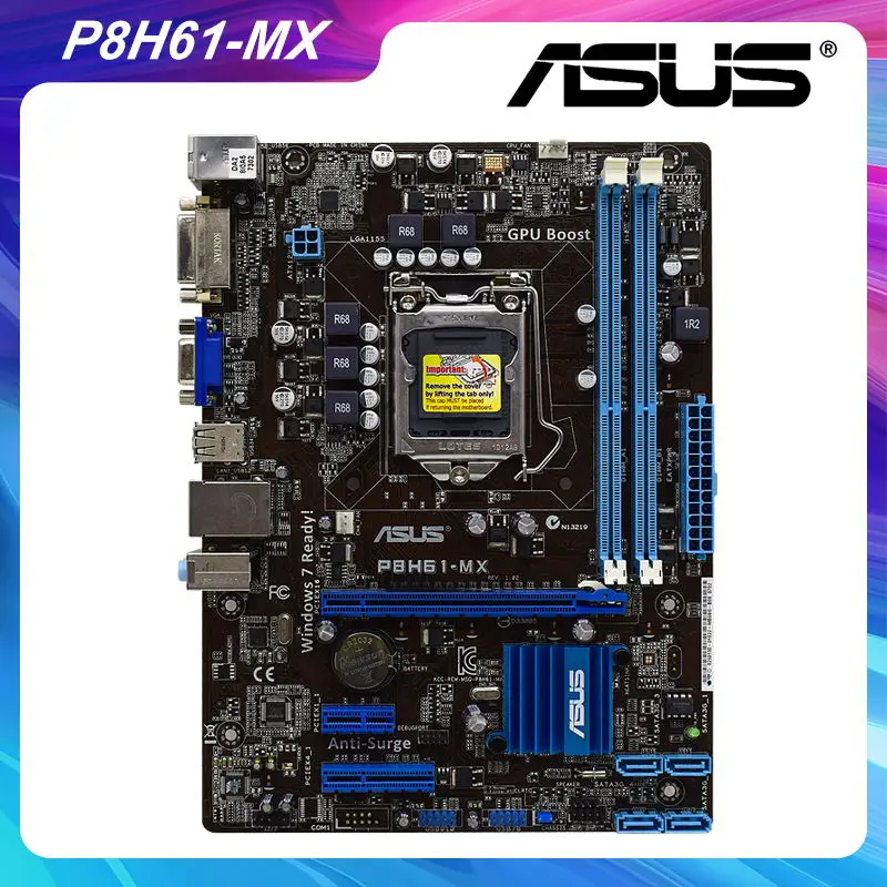 P8h61 mx. Asus p8h61-mx.