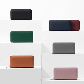 

Money Bag Coin Purse Purse Card Holder For Women PU Leather Long Purse Zipper Bags Multi-function High-capacity Wallets Pocket