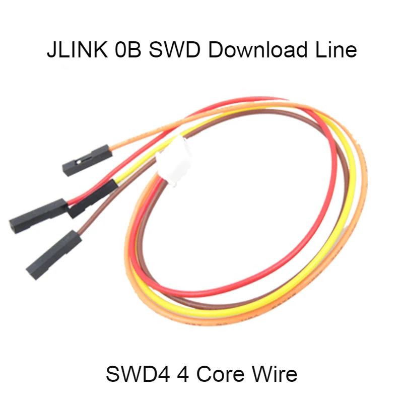 

4PCS COMPATIBLE WITH OB Download Line, Vulnerable Line SWD4 Connector jTAG Download Line, Dupont Line