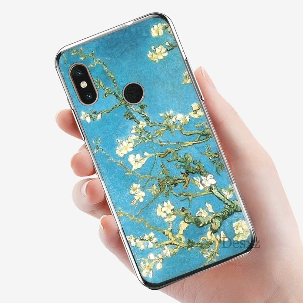 Чехол стильная футболка с изображением персонажей видеоигр для Xiaomi mi 5 5S 6 6X8 SE A1 A2 Lite mi x 2S 6A 9 9se макс 3 жесткий чехол Живопись Ван Гога для Чехлы - Цвет: H6