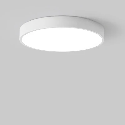 Светодиодный Современный железо акрил круглый 5 см Высота DIY люстра освещение Lamparas Decho подвесной светильник Lampen для фойе спальни - Цвет абажура: White solid