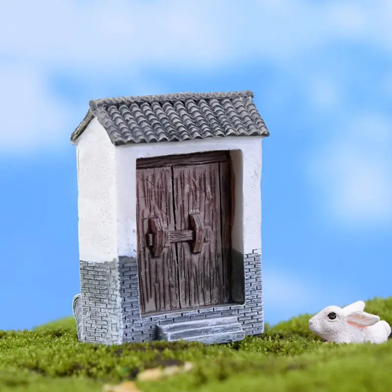Изделия из смолы дверь модель мини-Сказочный Сад миниатюры DIY пейзаж 72XF