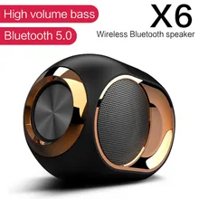 X6 Bluetooth 5,0 динамик TWS портативный беспроводной громкий динамик s для телефона ПК водонепроницаемый открытый стерео музыка Поддержка TF AUX USB FM