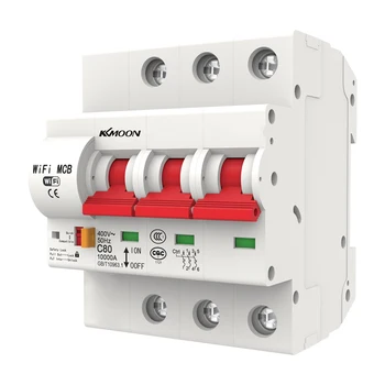 

3P WiFi Intelligent Circuit Breaker with Energy Monitoring Function Works with Alexa and Google Home Intelligent Circuit Breaker
