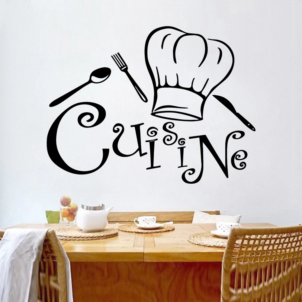 Diy Cook Kitchen Vinyl Stickers Cuisine House Decoration Wall Art Decal
