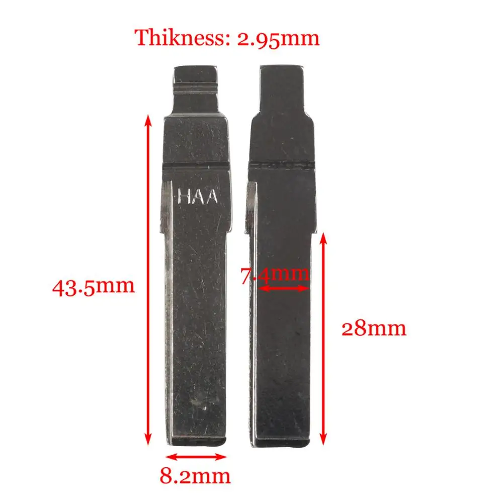 Car Remote Key #31 HAA HU66 Blade Remote Folding Flip Blank Replacement for Vw Passat Bora Skoda Seat Audi