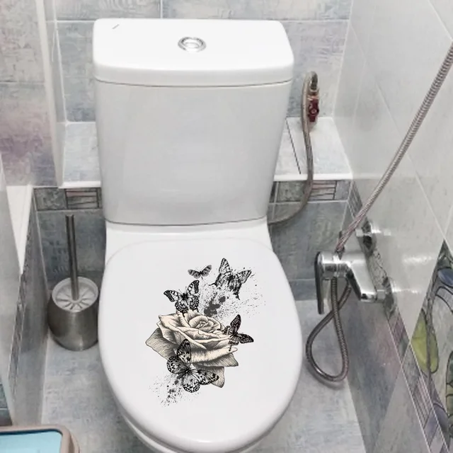 Zttzdy 21 Cm × 25 Kézzel Festett Art Wall Matricák Otthoni Szoba Dekoráció Klasszikus Wc Wc-Kiegészítők T2-0880 - Image 3