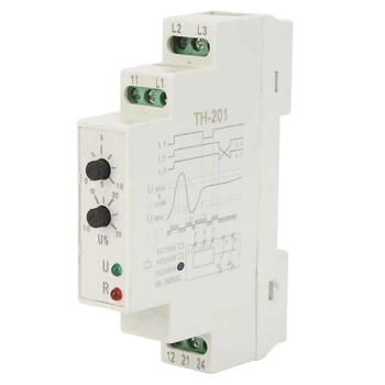 

AMS-AC 380V TH-201 Power Protection Relay Three Phase Four Lines Sequence Control Relays Voltage Monitor