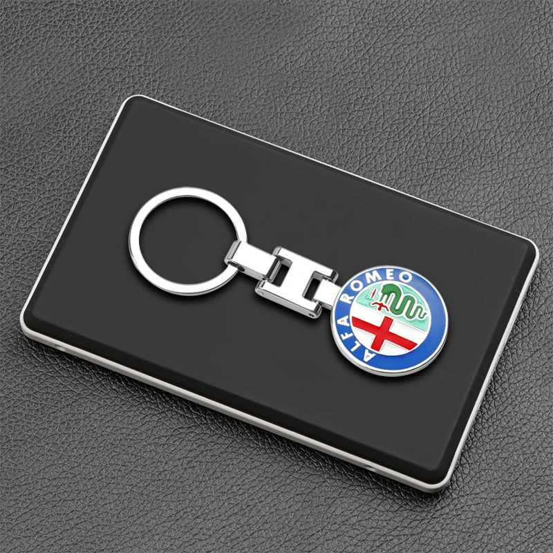 3D металлический автомобильный брелок для ключей с эмблемой Alfa Romeo 147 156 159 mito giulia