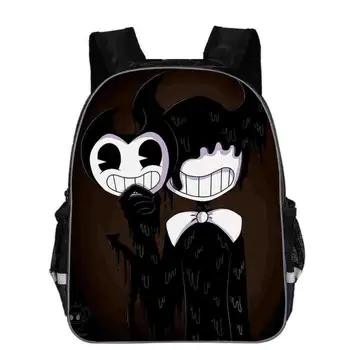 

hot Children Bendy And The Ink Backpack Gift Backpack School Bags for Boys and Girl Student Backpack Sac A Dos
