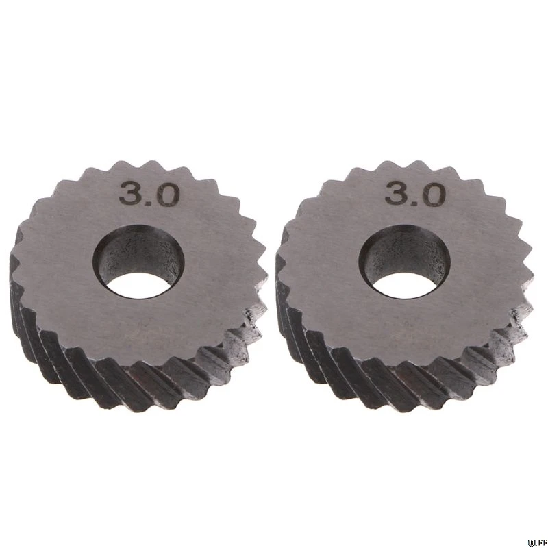 like pic 2 шт. диагональный линейный накатки колеса Knurling Knurler инструмент 1,0/1,2/1,8/3,0 мм шаг - Цвет: like pic