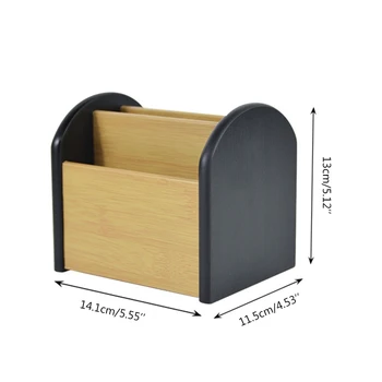 

Rotating Remote Control Holder Desk Storage Organizer Box Stationery Container 91AD
