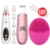 Ультразвуковой Скруббер Кожи ЖК-Дисплей Вакуумный Угорь Remover Acne Extractor Вибрационная Щетка Для Чистки Лица Силиконовый Очиститель Лица