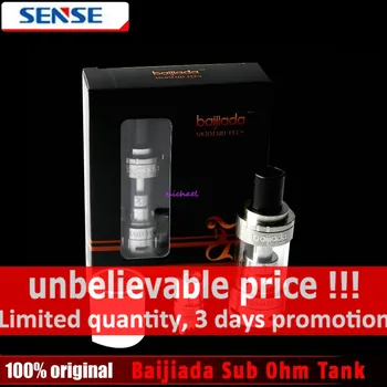

100% Original Sense Baijiada Sub Ohm Tank Mermaid Atomizer in Black silver 3ml Adjustable Airflow
