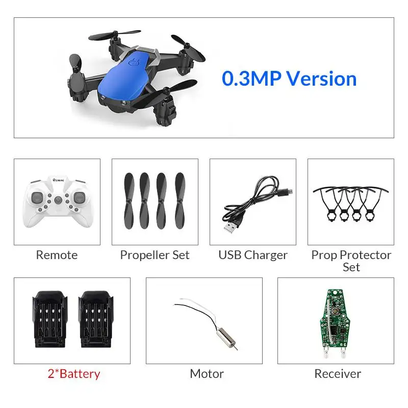 Blue with camera 2B Eachine E61/E61HW дистанционное управление мини WiFi FPV RC Дрон Квадрокоптер RTF с HD камерой режим удержания высоты - Цвет: Blue with camera 2B
