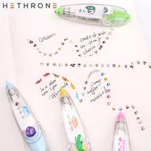 Hethrone Kawaii животные пресс тип коррекции ленты дневник в стиле Скрапбукинг Стикеры для альбомов офисная декоративная лента письменный корректор