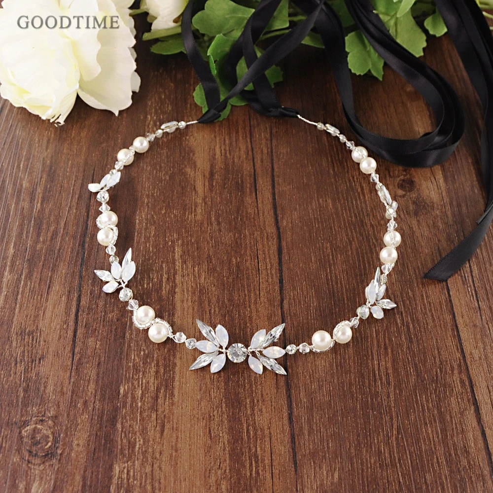 Noble Bridal Belts With Pearls And Rhinestone Wedding Sash Belt For Wedding Accessories Thin Belts For Girl Women Party Dress Up