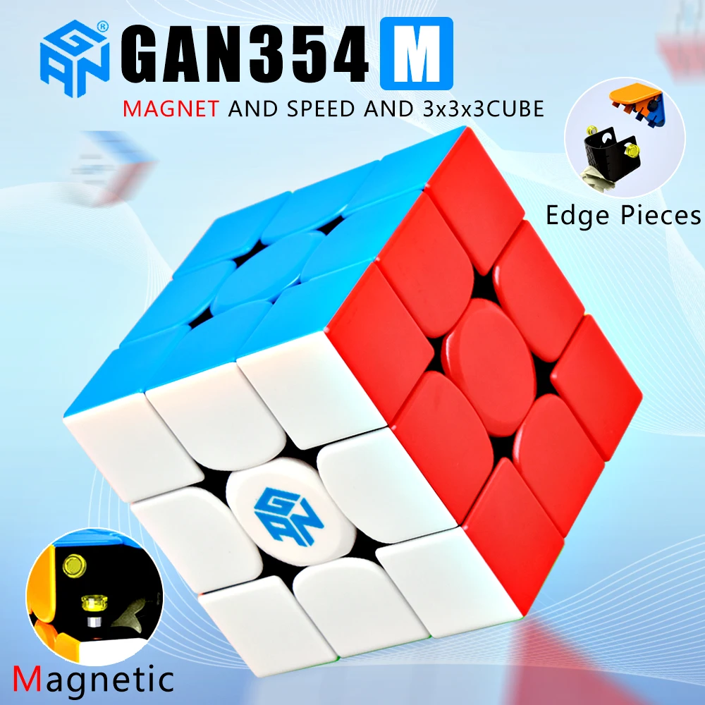 Gan354 M 3x3x3 Магнитный скоростной магический куб без наклеек Gan 354 Профессиональный